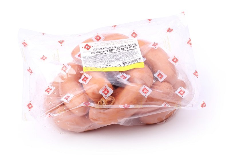 Сардельки «Свиные вкусные» в газовой упаковке | Интернет-магазин Gostpp