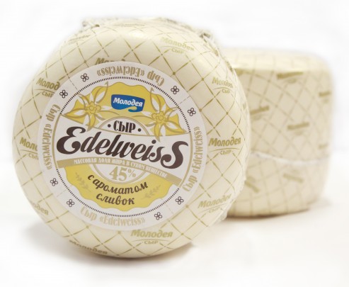 Сыр "Edelweiss" с ароматом сливок 45% | Интернет-магазин Gostpp